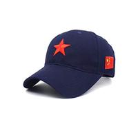 Men's Adjustable Strap China Red Five Point Star Military Dad Hats Unisex Chinese Flag Mao Army Baseball Caps(BE)