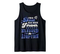 Mens Adoption Day Dad Forever Blessed Adoptive Papa Daddy Tank Top