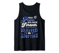 Mens Adoption Day Papa Forever Blessed Adoptive Dad Daddy Tank Top