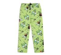 Men's Adult Invader Zim Green Sleep Pants - Irken Invasion Sleepwear, Multicolored, XL