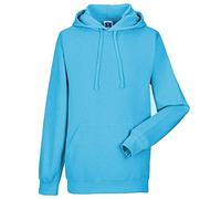 Mens Adult Russel Sweatshirts Candy Pink & Turquoise Long Sleeve 50%/50% Cotton/Polyester Kangaroo Pocket Turquoise M