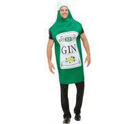 Mens Adults Gin Bottle Fancy Dress Costume Stag Party One Size