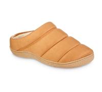 Men's Advanced Memory Foam Microsuede Puffer Hoodback ECO Comfort Slippers, Buckskin, 2XL