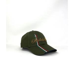 Men's Aeronautica Militare Cap HA1163 Embroidered Green Pilot