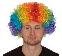 Mens Afro Wig - Fun Curly Hair Coloured Afro Wigs Fancy Dress Accessories for 70s Disco Costume - Curly Synthetic Hair for 80s Fancy Dress Men and Women
