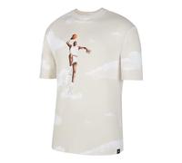 Men's Air Jordan Casual Printing Round Neck Pullover Short Sleeve Sail White T-Shirt DM1437-133 XXL