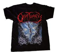 Men's AL Obituary-Cause of Death-Death Metal-Deicide-Death,T-Shirt Black