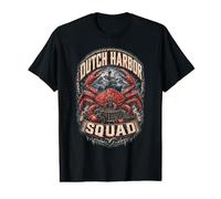 Mens Alaska King Crab Fisherman Dutch Harbour Squad Value Graphic T-Shirt