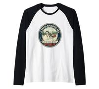 Mens Alaskan Malamute Dad Like A Regular Dad But Cooler Dog Dad Raglan Baseball Tee