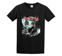 Men's Alestorm Back Through Time T-Shirt Print Tees Short Sleeve O Neck M Black