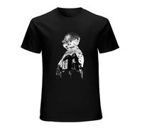 Men's Alfred Hitchcock Collage Black Fashion Tee Shirt T-Shirts Black S