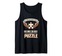 Mens All Men are Born Equal Best Like Puzzle Solver Tank Top