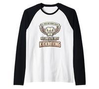 Mens All Men are Born Equal The Best Do Kickboxing Kickboxer Raglan Baseball Tee
