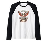 Mens All Men are Born Equal The Best Play Golf Golfer Raglan Baseball Tee