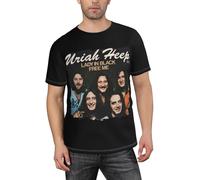 Mens All Over Print Shirts Uriah Rock Band Heep Colorful Tshirts Crewneck Short Sleeve Graphic Tees for Man (S-3XL)