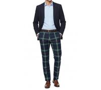Mens All Season Traditional Tartan Trousers Formal Wedding Party Golf Comfort Stretch Fit Waistband (UK, Waist & Inseam, 30, 29, Mackenzie)