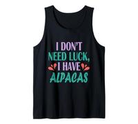 Mens Alpaca Funny My Idea of Self-Care Includes Alpacas Tank Top