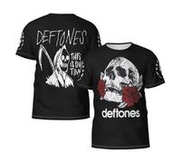 Men's Alternative Metal Band Summer T-Shirt Multi-Sided Graphic Short-Sleeve Novelty Cool Shirts Multicoloured XL