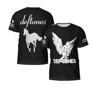 Men's Alternative Metal Band Summer T-Shirt Multi-Sided Graphic Short-Sleeve Novelty Cool Shirts Multicoloured L