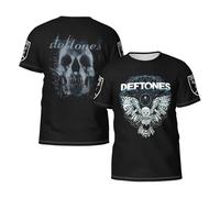 Men's Alternative Metal Band Summer T-Shirt Multi-Sided Graphic Short-Sleeve Novelty Cool Shirts Multicoloured 3XL