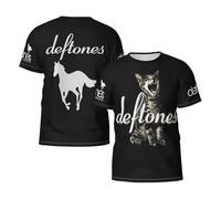 Men's Alternative Metal Band Summer T-Shirt Multi-Sided Graphic Short-Sleeve Novelty Cool Shirts Multicoloured XXL