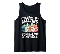 Mens Amazing Son in Law Present Funny Dad Husband Father's Day Tank Top