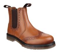Amblers Dalby Pull On Brogue Boot Tan Size: UK7 Colour: Tan, Shoe Size UK7 - EU41 - US8
