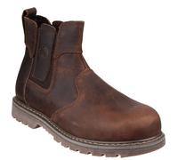 Mens Amblers FS165 Brown Dealer Safety Boots Chelsea Boots Pull On Size 4 to 12