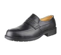 Mens Amblers Smart Safety Shoes, Black Slip-On, UK 8