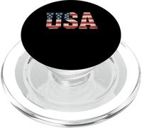 Men's American USA Flag Patriotic T Shirts Women July 4th PopSockets PopGrip for MagSafe