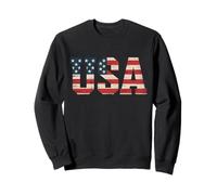 Men's American USA Flag Patriotic T Shirts Women July 4th Sweatshirt