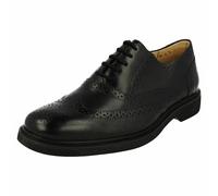 Mens Anatomic & Co Black/Brown Leather Lace Up Brogue Shoes : Gabriel 575729