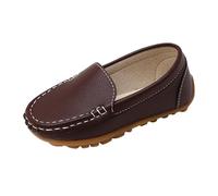 Men's And Women's Casual Shoes Spring Summer And Autumn Children's Casual All Small Leather Shoes For The Start Of The School Season Comfortable School Shoes Kids Summer Shoes Size (Brown, 1 Big Kids)
