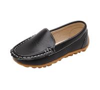 Men's and Women's Casual Shoes Spring Summer and Autumn Children's Casual All Small Leather Shoes for The Start of The School Season Comfortable School Shoes Kids Summer Shoes (Black, 8.5 Toddler)