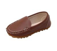 Men's And Women's Casual Shoes Spring Summer And Autumn Children's Casual All Small Leather Shoes For The Start Of The School Season Comfortable School Shoes Kids Summer Shoes Size (Coffee, 7 Toddler)