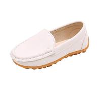 Men's and Women's Casual Shoes Spring Summer and Autumn Children's Casual All Small Leather Shoes for The Start of The School Season Comfortable School Shoes Infant Trainers Size 7 (White, 5 Infant)