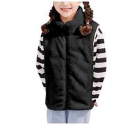 Men's and Women's Children's Fall Winter Models Fleece Vest Middle Large Coral Velvet Undershirt Students School Liner Thickened Shaking Grain Boy 5t Coat (6-7 Years)