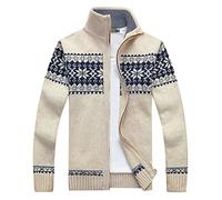 Mens And Womens Christmas Fashion Casual Personality Christmas Printed Couple Sweater Pullover Sweater Coat Wool Winter Coats Men