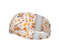 Men'S And Women'S Cute Fox Squirrel Hedgehog Rabbit Bird Headbands, Fashionable Sports Decorative Sweatband, Suitable For Sports, Fitness, Jogging, Running, Cycling, Hiking, Yoga