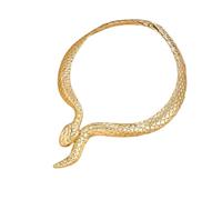 Men's and women's necklaces,Punk Simulation Snake Open Necklace for Women Exaggerated Serpentine Choker Short Neck Chain Steampunk Jewelry