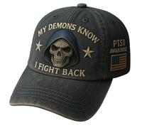 Men's and Women's Outdoor Personalized Casual 3D Printed Hat “My Demons Know I Fight Back” (A)