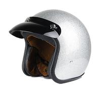 Men'S And Women'S Retro Motorcycle Helmet, Classic Retro 3/4 Open Face Design, Scooter, Jet Helmet, Ece Certified A,XXL:63-64CM