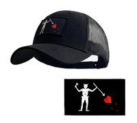 Men's and Women's Seal Team Tactical Baseball Cap Snapback Stretchable Hat Running/Fishing Black+2 Patch (3,L)