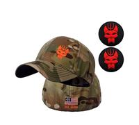 Men's and Women's Seal Team Tactical Baseball Cap Snapback Stretchable Hat Running/Fishing Camouflage Full Back Cap + 2 Patch (2,L)