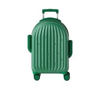 Men's and Women's Small Rolling Luggage Trolley Case Lightweight Travel Trolley Case Multifunctional Luggage Trolley Case Cute Travel Luggage Suitable for Business Trips and Travelling(Green,18")