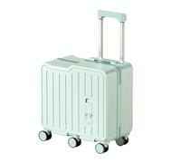 Men's and Women's Small Rolling Luggage Trolley Case Lightweight Travel Trolley Case Multifunctional Luggage Trolley Case Cute Travel Luggage Suitable for Business Trips and Travelling(Mint Green)