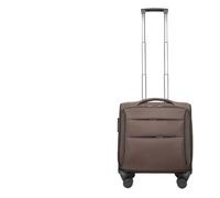 Men's And Women's Small Rolling Luggage Trolley Case Lightweight Travel Trolley Case Multifunctional Luggage Trolley Case Cute Travel Luggage Suitable For Business Trips And Travelling(Brown,12 inch)