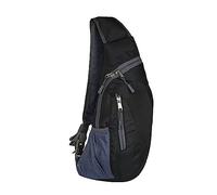 Men's And Women's Solid Color Zipper Foldable Chest Bag Single Shoulder Crossbody Bag Sports Bag Outdoor Shoulder Bag Camera Shoulder Bag (Black, One Size)