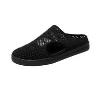 Men's and Women's Sports Sandals, Spring and Summer Soft Sole Sandals, Casual Single Slippers, Hollow Mesh Breathable Trekking Sandals, Comfortable Cool Sports Sandals, black, 5 UK