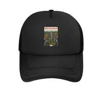 Men's and Women's The Stone Age Rock Band Baseball Cap Adjustable Mesh Back Dad hat Curved Brim Snapback Retro Breathable Sun Hat for Summer Sports Activities Daily
